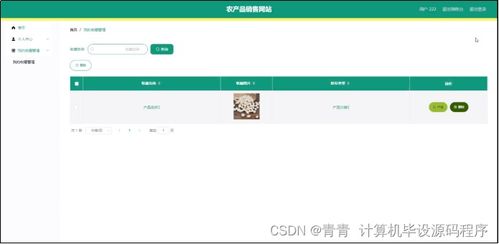 農產品銷售網站的設計、開發與部署方案
